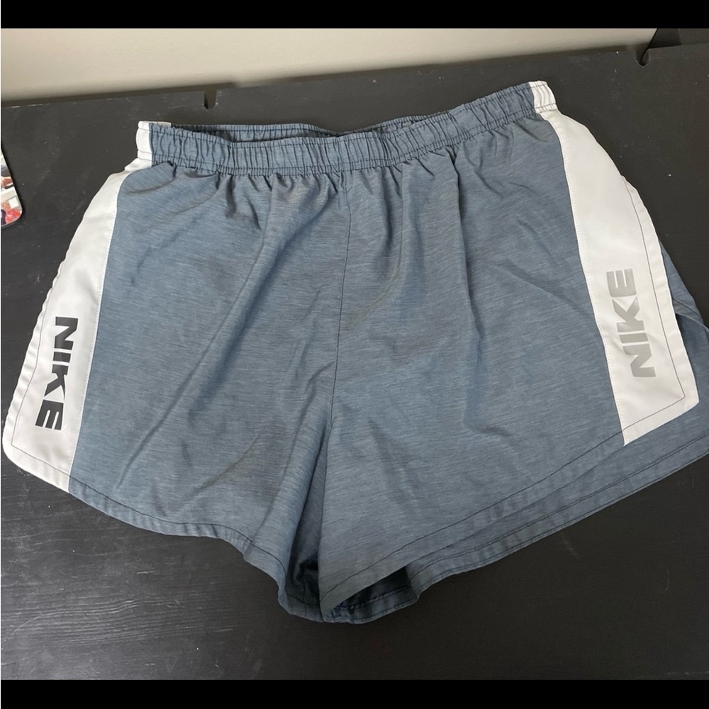 Nike Women's Blue and White Shorts